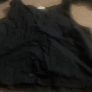 a.n.a Black Button-Front Camisole